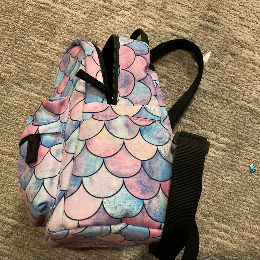 Colorful Mermaid Scale Mini Backpack - Picture 4 of 5